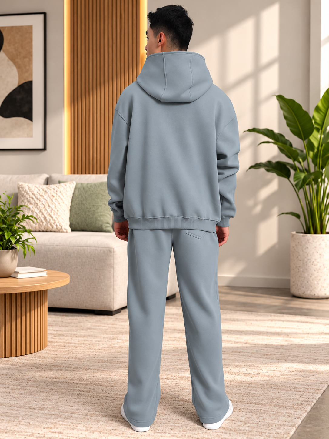 SHOOTER COTTON FLEECE CO-ORD GREY - Wearduds, view 3