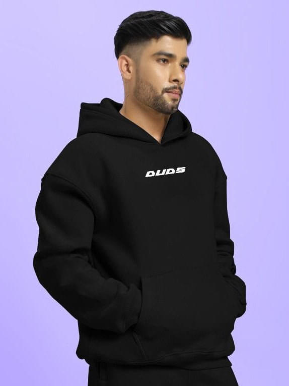 SILVER SURFER FLEECE HOODIE BLACK - Hoodie