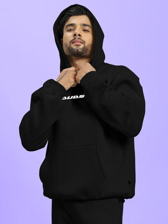SILVER SURFER FLEECE HOODIE BLACK - Hoodie
