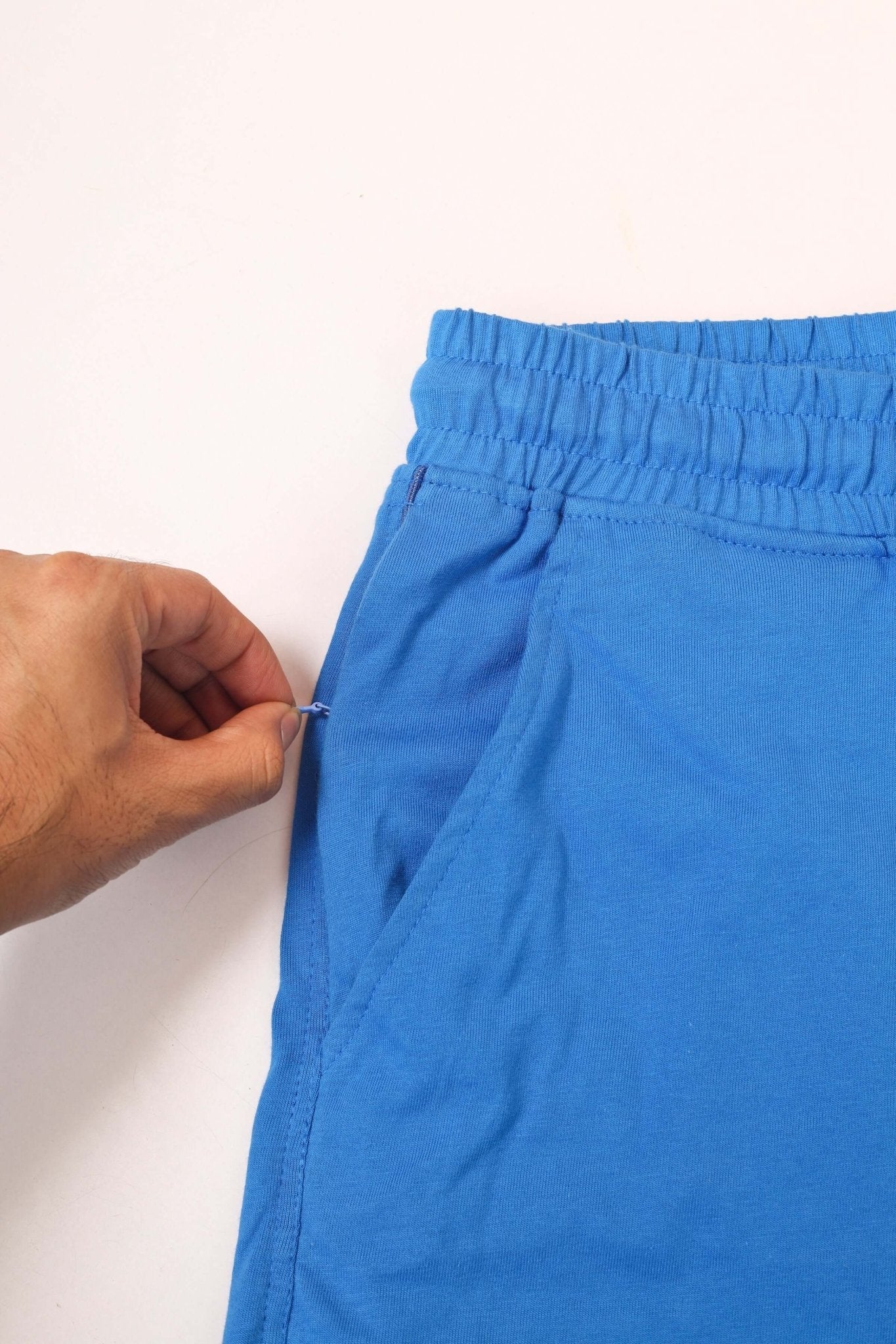 SKULL BUTTERFLY REGULAR FIT SHORTS BLUE - SHORTS