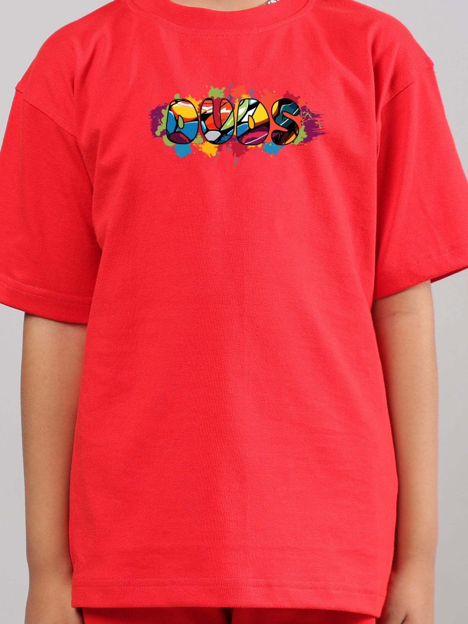 SNAKE SKIN T - SHIRT FOR BOYS GIRLS RED - KIDS T - SHIRT