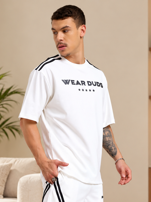 STAR JUMPER OVER-SIZED T-SHIRT OFF WHITE - Wearduds, view 4