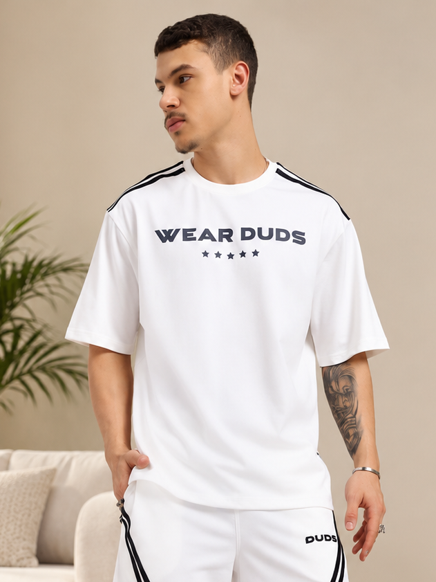 STAR JUMPER OVER-SIZED T-SHIRT OFF WHITE - Wearduds, view 1