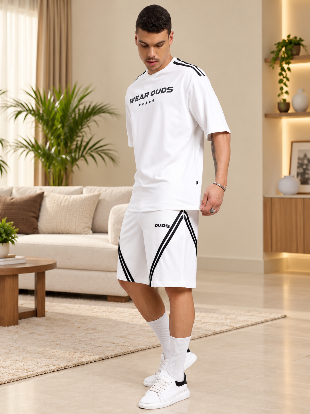 STAR JUMPER SUMMER CO-ORD SET OFF WHITE - Wearduds, view 5