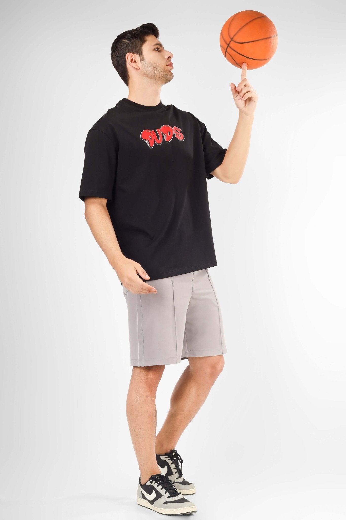 STURDY FRONT PLATED SHORTS GREY - SHORTS