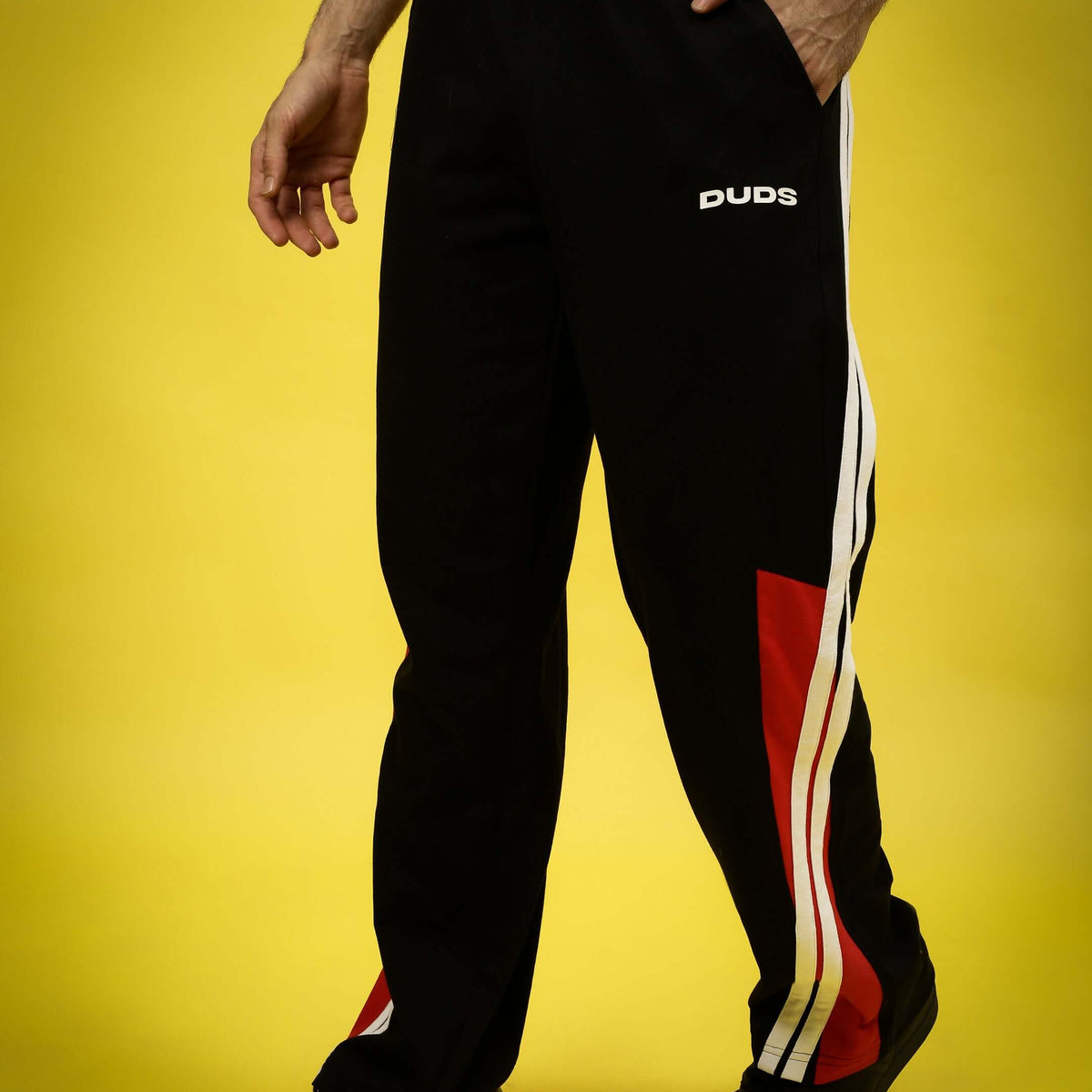 TORNADO COTTON JOGGERS BLACK RED XS - Main Image