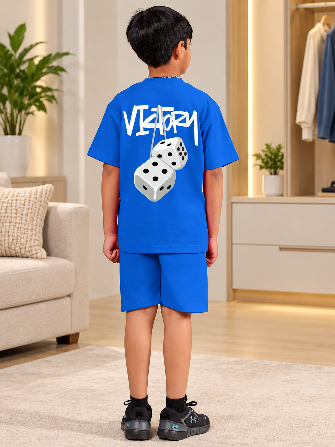 VICTORY CO-ORD FOR BOYS GIRLS R-BLUE - Wearduds, view 1