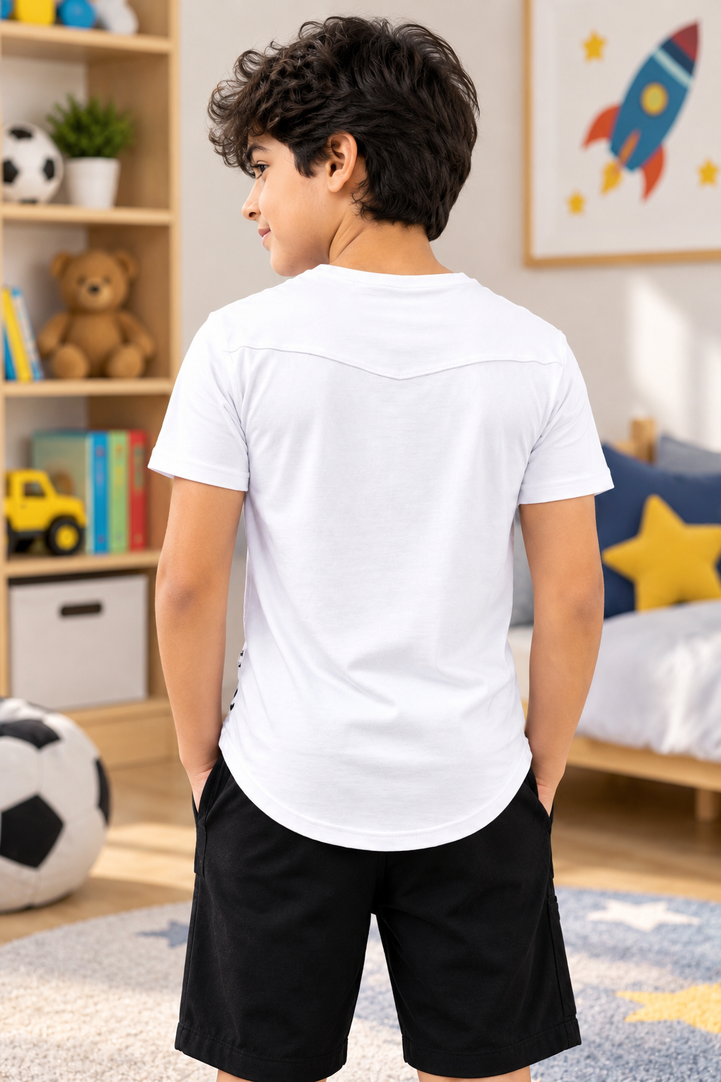 VIKING REGULAR T-SHIRT FOR BOYS GIRLS WHITE