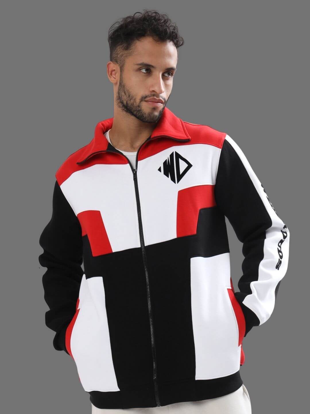 WD Colorblock Jacket (Red) - Wearduds