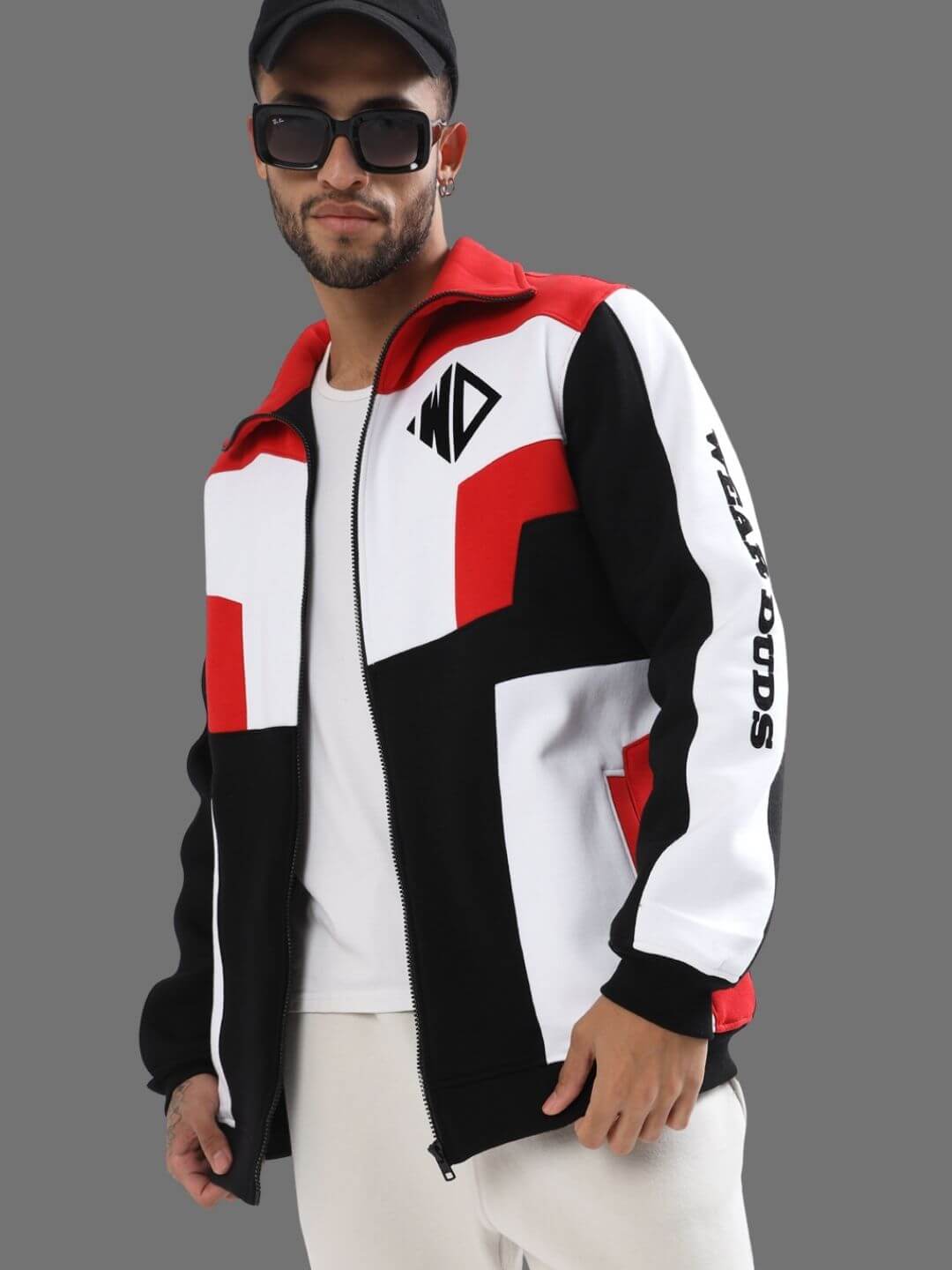 WD Colorblock Jacket (Red) - Wearduds