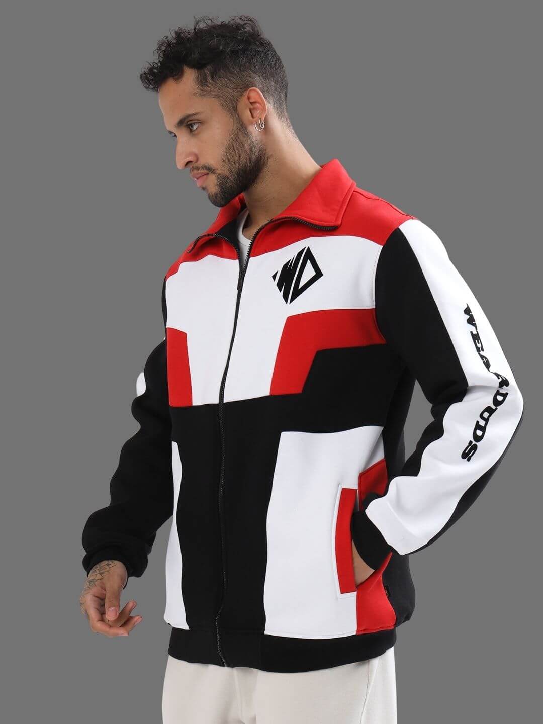 WD Colorblock Jacket (Red) - Wearduds
