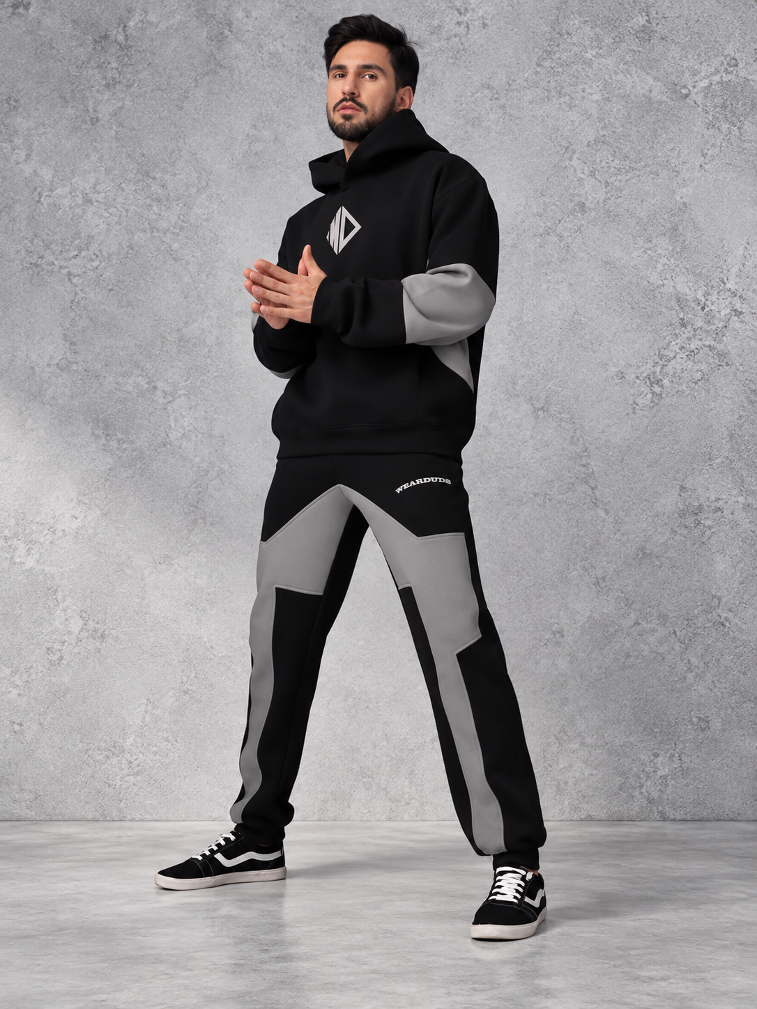 WD GORBCORE FLEECE CARGO PANT BLACK GREY - Wearduds, view 6