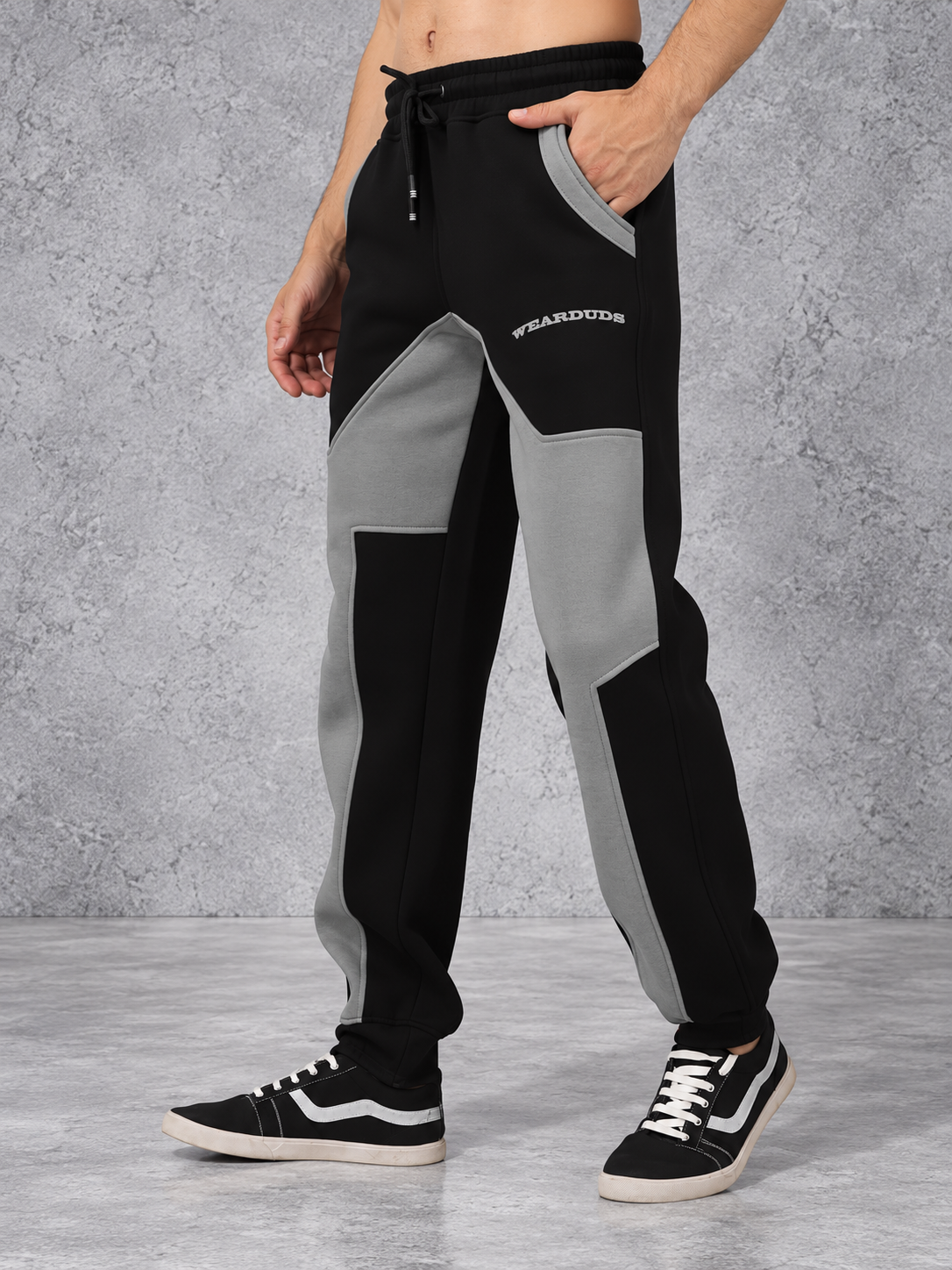 WD GORBCORE FLEECE CARGO PANT BLACK GREY - Wearduds, view 1