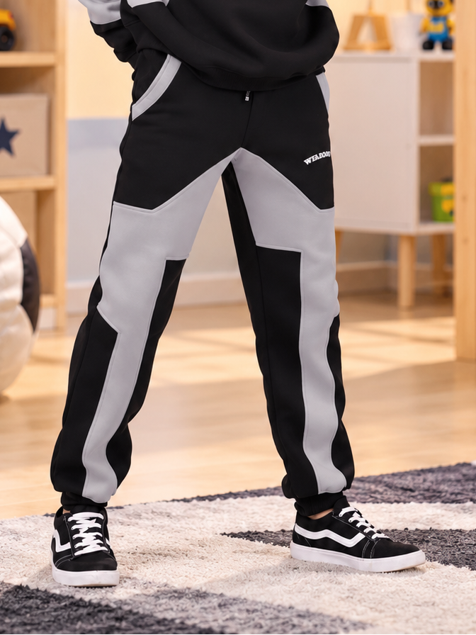 WD GORBCORE FLEECE PANT FOR BOYS GIRLS BLACK - Wearduds, view 2