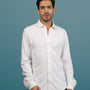 WHITE SPORTY PIQUE WRINKLE FREE SHIRT