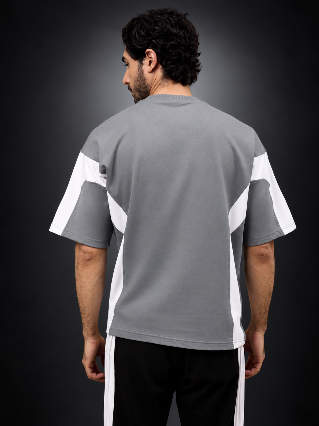 WILD FORCE OVER-SIZED T-SHIRT GREY WHITE