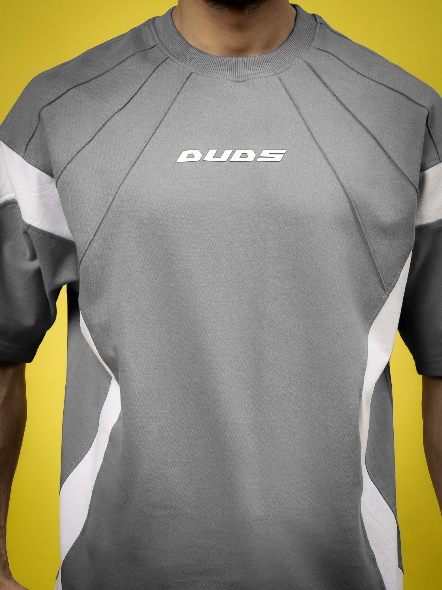 WILD FORCE OVER - SIZED T - SHIRT GREY WHITE - T-shirt