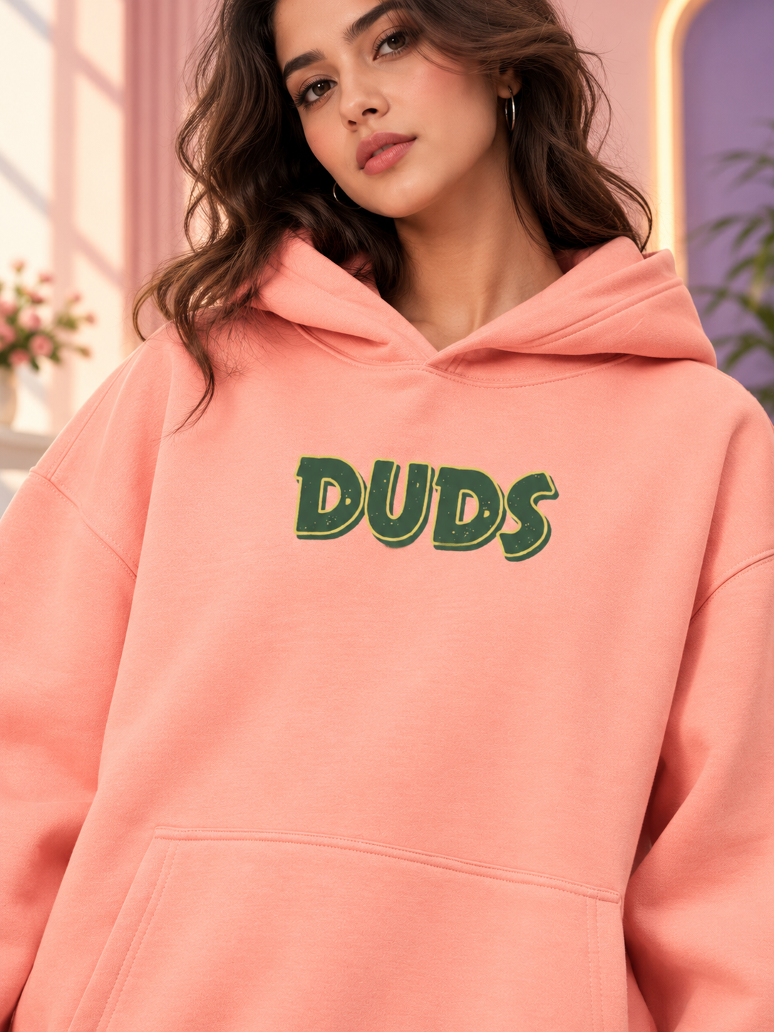 WOMEN JUDY NICK ZOOTOPIA FLEECE CO-ORD PEACH