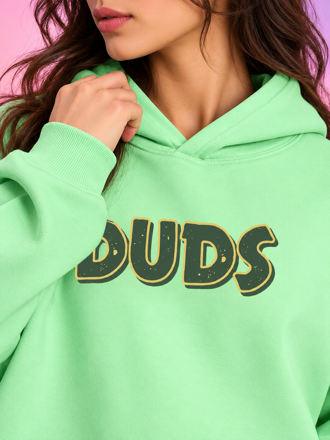 WOMEN JUDY NICK ZOOTOPIA FLEECE HOODIE GREEN