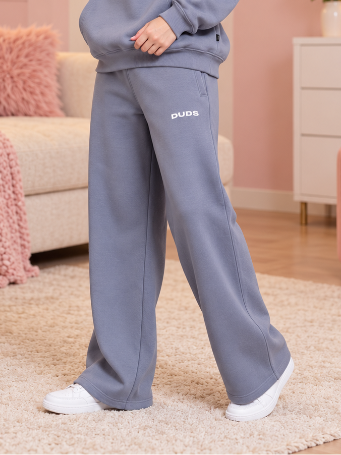 WOMEN MAKE IT HAPPEN COTTON FLEECE JOGGER GREY - Wearduds, view 2