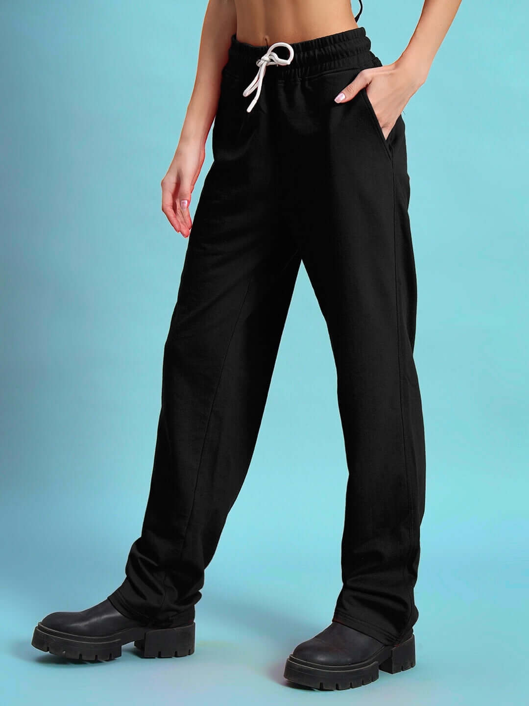 Women's DUDS Limited Edition Black Jogger, customizable fit, made-to-order by skilled tailors, stylish and comfortable design.