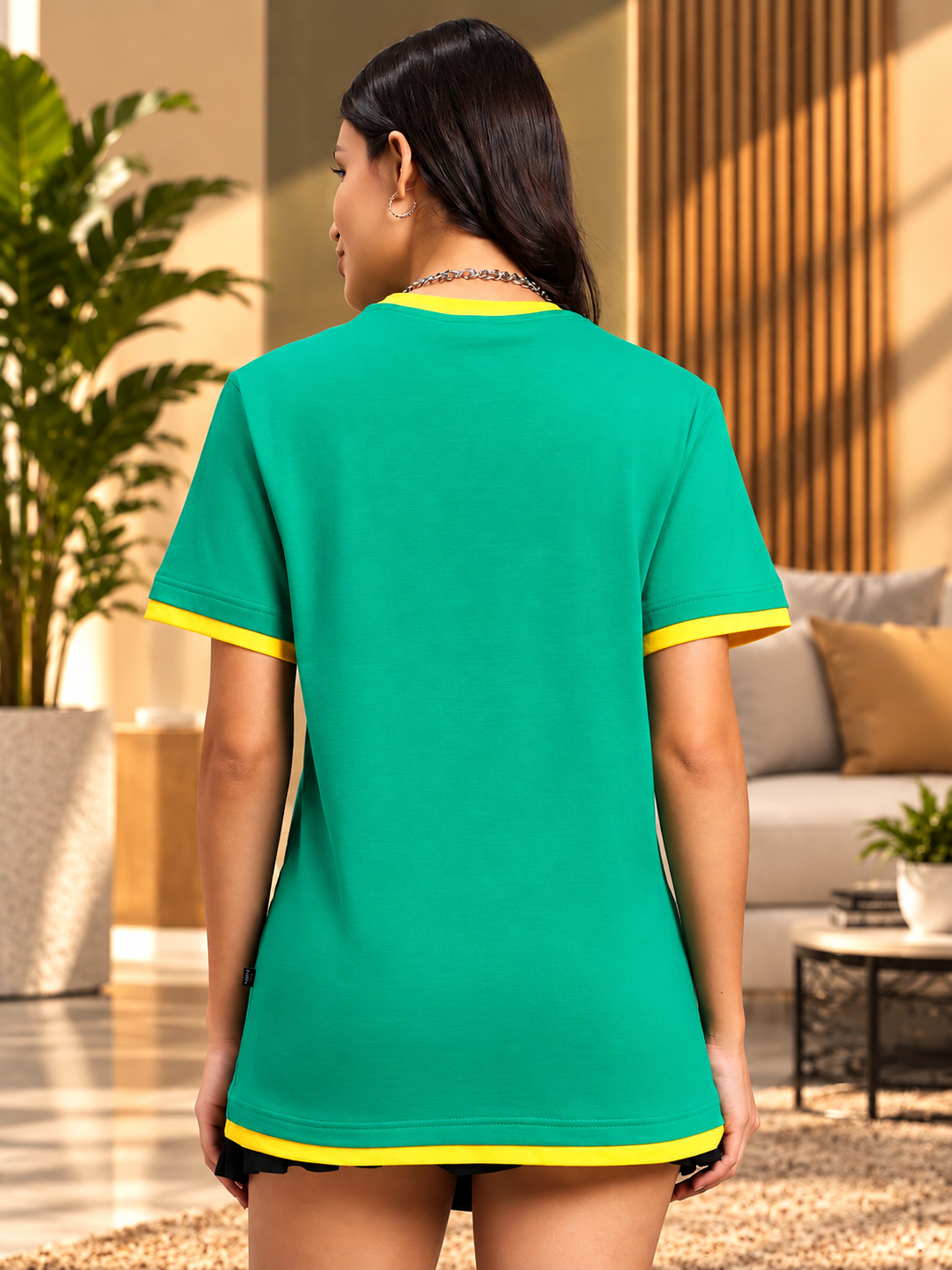 WOMENS ELMER REGULAR FIT T-SHIRT GREEN