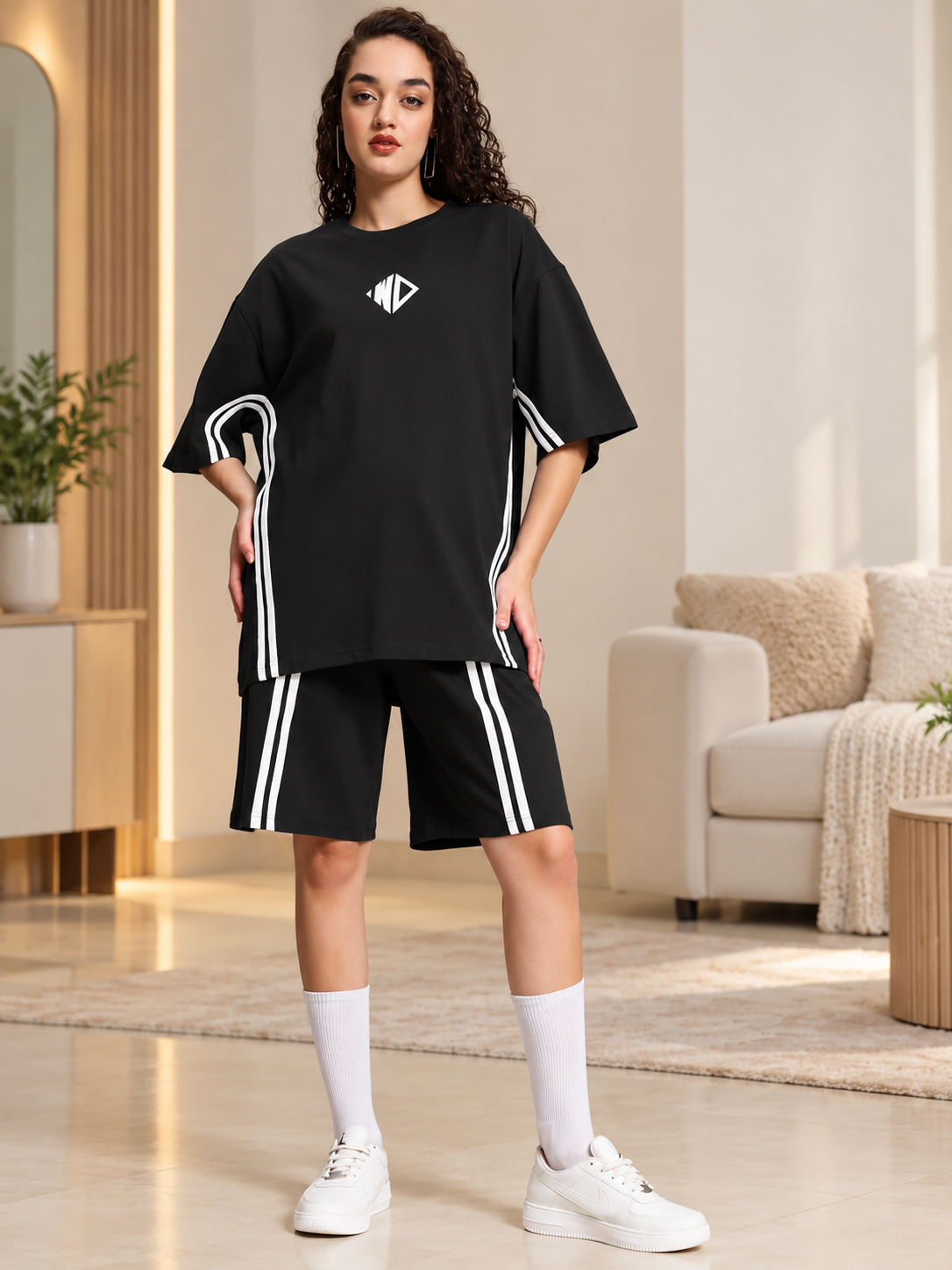 WOMEN'S OUTLOOK REGULAR FIT SHORTS BLACK - Wearduds, view 5
