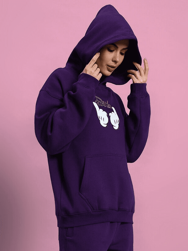 WOMEN SUPREME FLEECE HOODIE PURPLE - WOMEN'S HOODIE