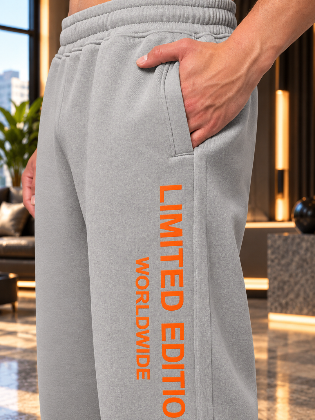 WORLDWIDE FLEECE COLORBLOCK CO-ORD GREY - Wearduds, view 6